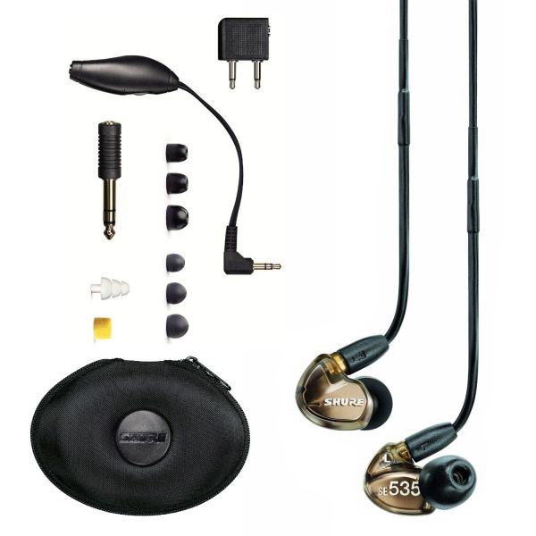 Shure SE535-V Sound Isolating In-Ear Stereo Headphones (Bronze)