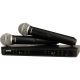 Shure BLX288/PG58 Dual-Channel Wireless System with 2 PG58 Handheld Mics H9