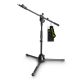 Gravity GMS4222B Short Mic Stand with Folding Tripoid Base and 2 Point Adjustmen