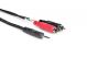 Hosa CMR-206 3.5 mm TRS to Dual RCA Stereo Breakout Cable, 6 feet