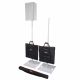 ProX X-POLARIS WH X2 Pair of Speaker Stands w/ Carry Bags, White