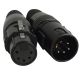 Accu-Cable ACXLR5PSET 5-Pin XLR Connector Pack, 1M and 1F w/Gold Contacts
