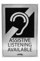 Listen Technologies LA-304 Assistive Listening Notification Signage Kit